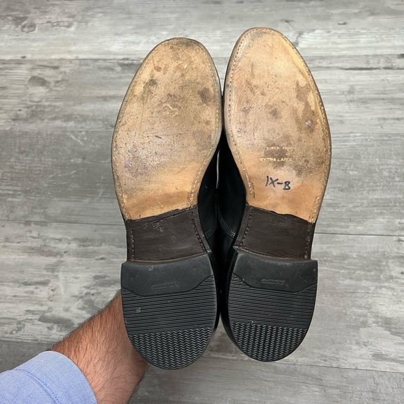 Allen Edmonds Byron Black Cap-Toe Oxfords Dress Shoes 9 D - Picture 3 of 15